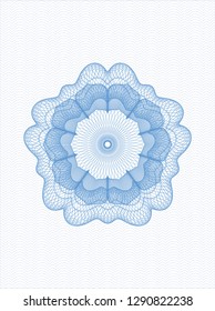 Light blue abstract rosette