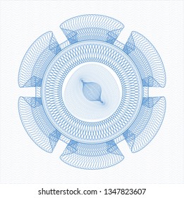 Light blue abstract rosette