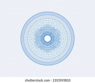 Light blue abstract rosette
