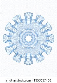 Light blue abstract rosette