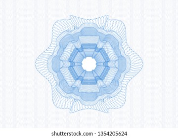 Light blue abstract rosette