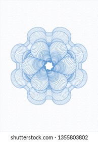 Light blue abstract rosette