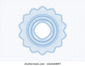 Light blue abstract rosette