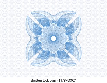 Light blue abstract rosette