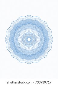 Light blue abstract rosette