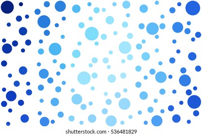 Light BLUE abstract seamless pattern with circles. Geometry pattern for fabric. Textile background. Stock vector.