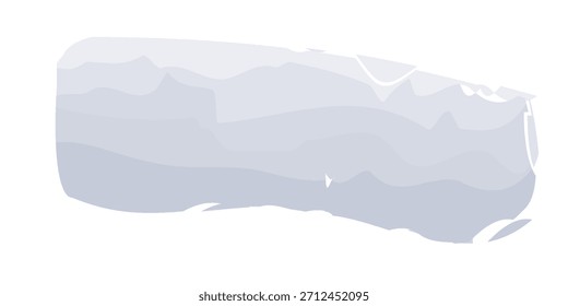 Una forma abstracta azul claro con una apariencia texturizada en capas, que se asemeja a un trazo de pincel o una nube suave.