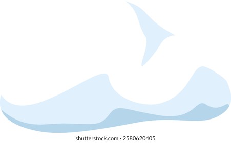 Light blue abstract shapes are creating a dynamic and modern design, perfect for backgrounds, websites, and other creative projects, adding a touch of elegance and sophistication
