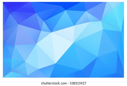 Light BLUE abstract textured polygonal background. Vector blurry triangle design. Pattern can be used for background.