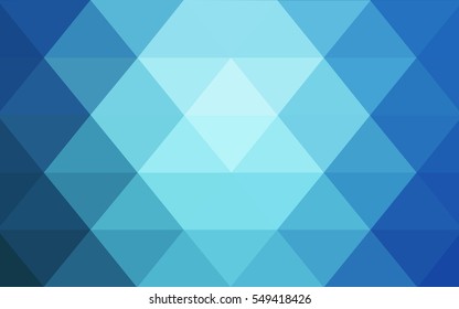 Light BLUE abstract textured polygonal background. Vector blurry triangle design. Pattern can be used for background.
