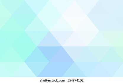 Light BLUE abstract textured polygonal background. Vector blurry triangle design. Pattern can be used for background.