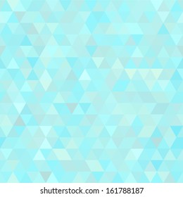 Light blue abstract triangles seamless background
