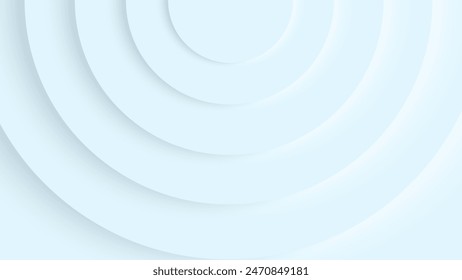 Light blue abstract vector geometric 3D background with circles.