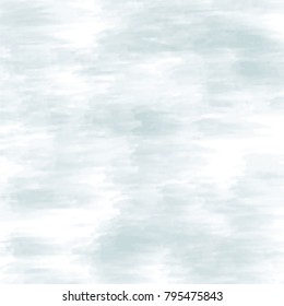 light blue abstract watercolor pattern with horizontal aligned blurred wet strokes on white background, vector illustration