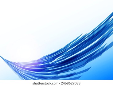 Light Blue Abstract Wave Background
