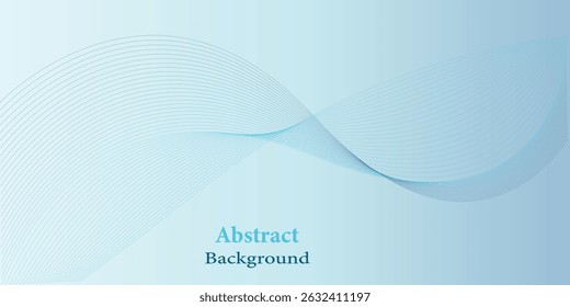 Fondo de onda Abstractas azul claro con diseño de gradiente suave