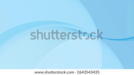 Light Blue Abstract Wave Background, Delicate Lines, Minimalist Design, Calming and Serene Graphic for Web Design, Presentations and Creative Projects in Vector Format