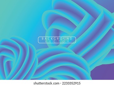 Light blue abstract wave. Magic line design. Flow curve motion element. Neon gradient wavy illiustration.