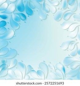 Light Blue Arc Drop Background