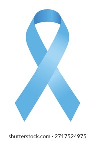 Light Blue Awareness Ribbon vector