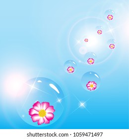 light blue background