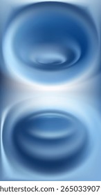 Light blue background. 3D soft gradient. Futuristic phone wallpaper design. Dynamic swirl vortex shapes composition. Minimal modern bg for poster, presentation, website. Vector illustration, Eps 10.