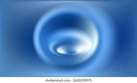 Light blue background. 3D soft gradient. Futuristic phone wallpaper design. Dynamic swirl vortex shapes composition. Minimal modern bg for poster, presentation, website. Vector illustration, Eps 10.
