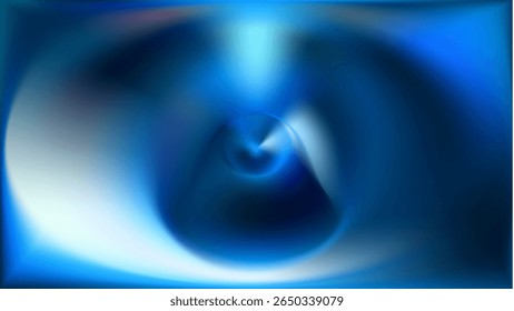 Light blue background. 3D soft gradient. Futuristic phone wallpaper design. Dynamic swirl vortex shapes composition. Minimal modern bg for poster, presentation, website. Vector illustration, Eps 10.