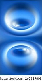 Light blue background. 3D soft gradient. Futuristic phone wallpaper design. Dynamic swirl vortex shapes composition. Minimal modern bg for poster, presentation, website. Vector illustration, Eps 10.