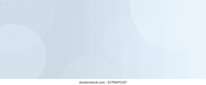 A light blue background with circular patterns. The background is smooth and light blue, featuring subtle geometric textures. Geometric gradient background vector. Blue background.