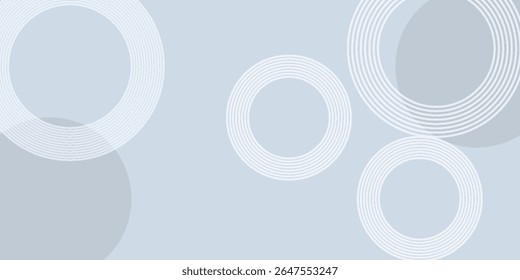 A light blue background with circular patterns. The background is smooth and light blue, featuring subtle geometric textures. Geometric gradient background vector. Blue background.