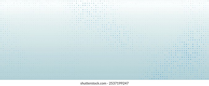 A light blue background with a gradient and dotted texture. The background features blue dots fading into a soft blue hue. Minimal halftone dotted texture vector background.