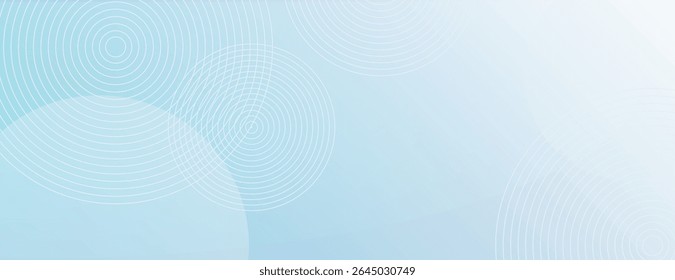 A light blue background with a gradient texture. The background features circular patterns, enhancing the blue color with a modern style. Gradient patterned background vector. Blue background.