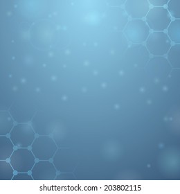 Light blue background with hive