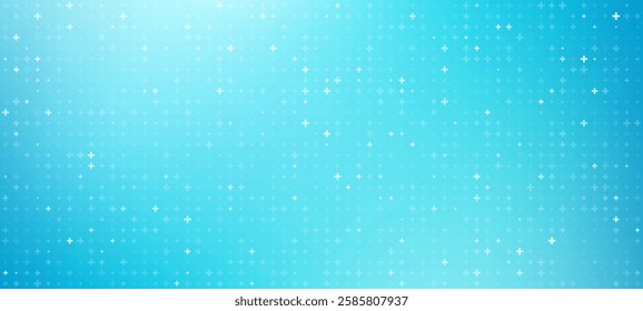 Light blue background with a medical cross pattern. a light gradient. minimalist style. vector illustration. research concept design. minimalistic template.