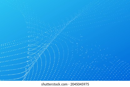 Light blue background, modern wavy line illustration vector for, logo, card, banner, web and printing.