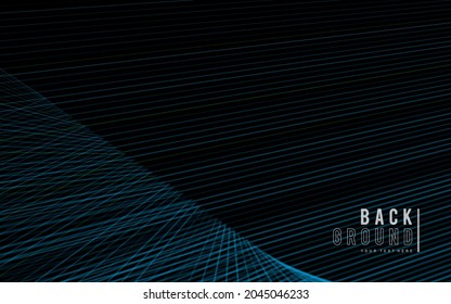 Light blue background, modern wavy line illustration vector for, logo, card, banner, web and printing.