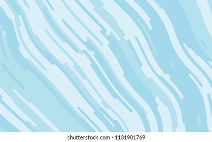 Light blue background with optical effect. Curved lines. Minimal design. Zigzag, wavy pattern. Vector illustration for posters, covers, wrappers, business cards. Textured surface Abstract waves