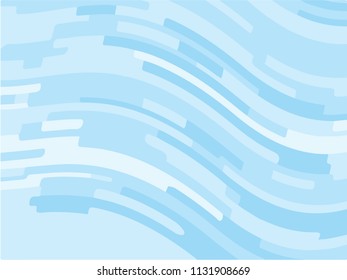 Light blue background with optical effect. Curved lines. Minimal design. Zigzag, wavy pattern. Vector illustration for posters, covers, wrappers, business cards. Textured surface Abstract waves