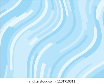 Light blue background with optical effect. Curved lines. Minimal design. Zigzag, wavy pattern. Vector illustration for posters, covers, wrappers, business cards. Textured surface Abstract waves