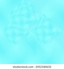 A light blue background with overlapping, translucent squares. The squares have a soft, diffused appearance, creating a sense of depth and movement.