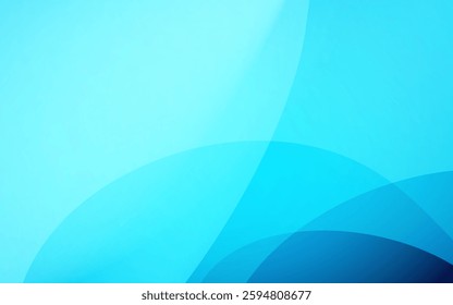 Light blue background with overlapping transparent circles, with dark blue in the lower right corner