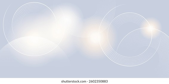 A light blue background with a pattern of white circles and curves, which creates a sense of lightness and modern art. This pattern can be used as a background in graphic design or presentations.
