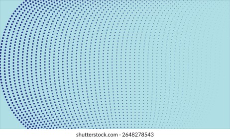 Light blue background with polka dot circles.