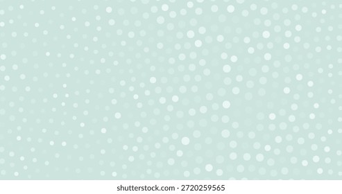 Fondo azul claro con lunares blancos dispersos.