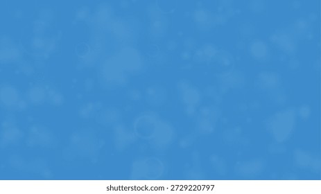 Light blue background with smooth bokeh blur and floating particles