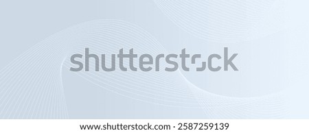 Light blue background with a smooth, flowing wave pattern. The background is soft and calming, featuring a blue color with subtle texture. Digital background vector. Blue background.