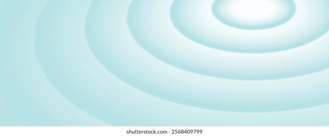 Light blue background with a smooth, radial ripple effect. The background features a soft blue gradient and a calming texture. Circular pattern background. Blue background vector.