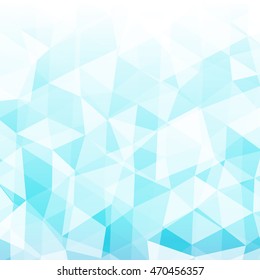 light blue background transparent triangles. polygonal design. vector illustration. for the design of your business plans, presentations, wallpapers
