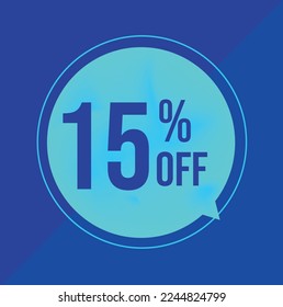 Light blue balloon with blue background
 dark 15 percent off